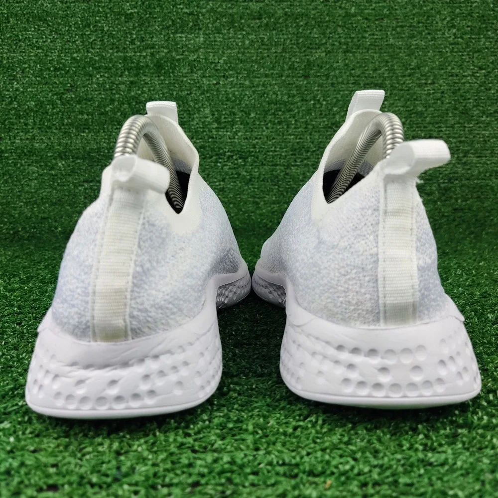 Avia Sneakers Women 7W White Slip On Knit Memory Foam Athletic Shoes WWAI40AC002